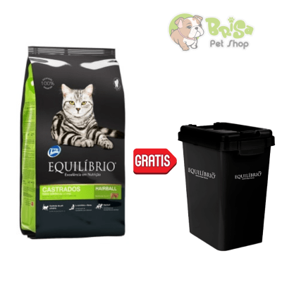 Equilibrio Cat Castrados Adulto 7.5kg + Contenedor