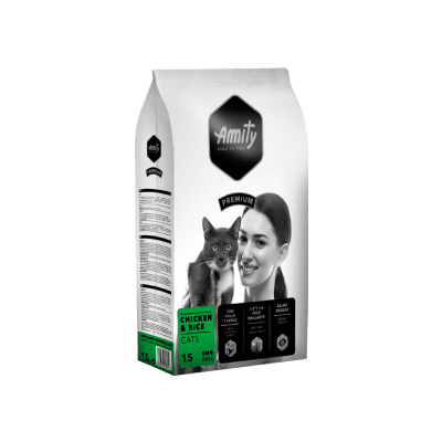AMITY CAT PREMIUM CATS CHICKEN & RICE 1.5kg