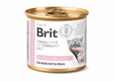 BRIT GF VET DIETS CAT CAN HYPOALLERGENIC 200gr