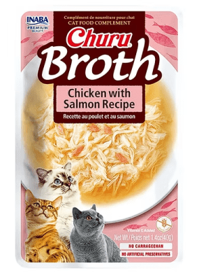 Churu Broth Chicken with Salmon Recipe - 40gr