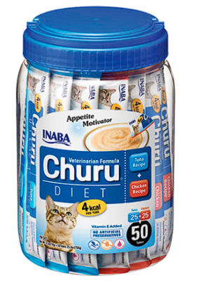 Churu Diet  Pote - 50 und (25 Pollo + 25 Atún)