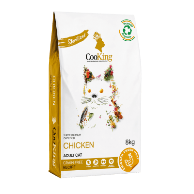 Cooking Cat Food Adult Sterilized Chicken Grain Free 8kg