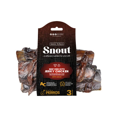 Snout Costilla de Res y Pollo Ahumado 3und