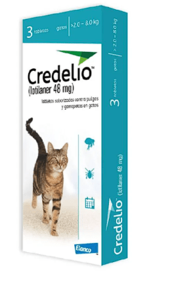 Credelio Gato 48 Mg(2-8Kg) x 3 Tabletas