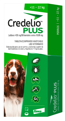 Credelio Plus 11kg -22kg (450 mg) x 3 Tabletas