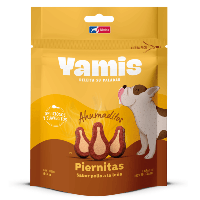 Yamis Snack Perro Adulto Piernitas De Pollo A La Leña - 80gr