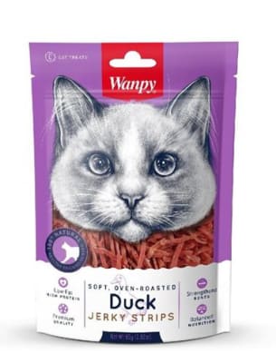WANPY SNACK PARA GATOS JERKY STRIPS - 80gr
