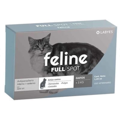Feline Full Spot Pipeta Para Gato  - Antipulgas y Antiparasitario (más de 5kg)
