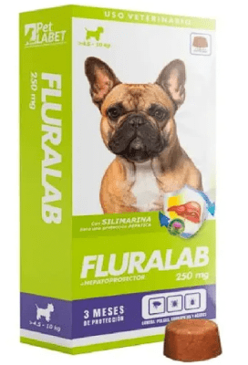 Fluralab Perro 4.5 a 10kg (1 tableta -250mg)