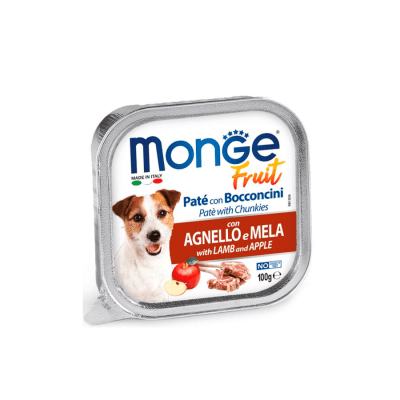 Monge Dog Fruit Cordero y Manzana 100gr