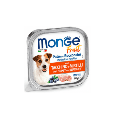 Monge Dog Fruit Pavo y Arándanos 100gr