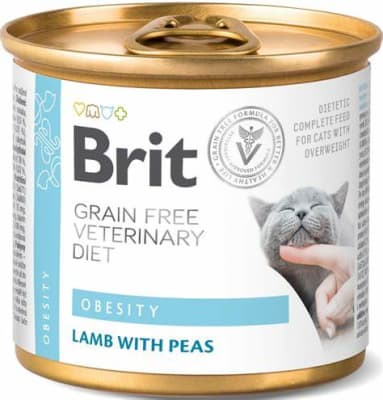 BRIT GF VET DIETS CAT OBESITY 200gr