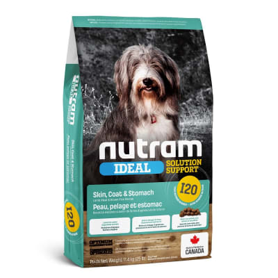 I20 NUTRAM IDEAL SENSITIVE SKIN COAT & STOMATCH DOG 11.4kg