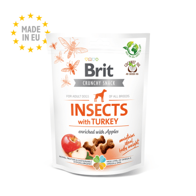 Brit Crunchy Snack Insect with Turkey - 200gr