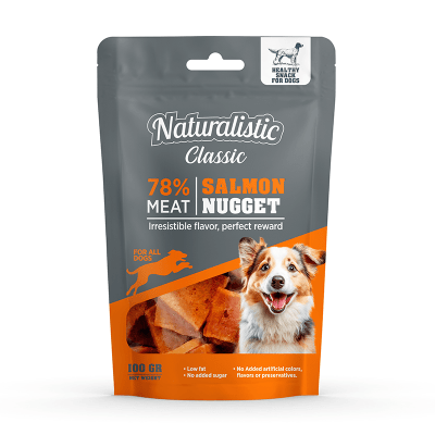 Naturalistic Classic Dog Salmón Nuggets 100g