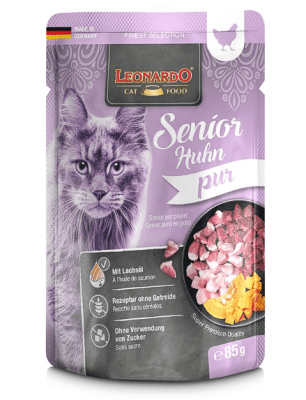 Leonardo Senior Puro Pollo Pouch 85gr - Gato Adulto Mayor