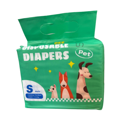 PAÑALES PARA PERRO (MACHO) - TALLA SMALL (10UND)