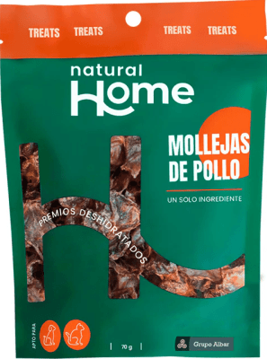 NATURAL HOME MOLLEJAS DE POLLO DESHIDRATADOS (70 GR)