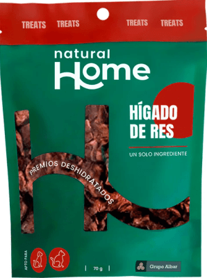 NATURAL HOME HIGADO DE RES DESHIDRATADOS (70 GR)