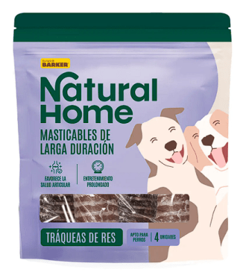 NATURAL HOME TRAQUEAS DE RES MASTICABLES (4unid)