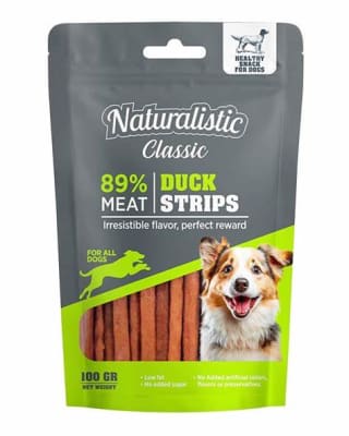 Naturalistic Classic Dogs Duck Strip 100g
