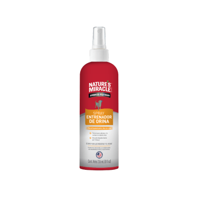 NATURE'S MIRACLE ADVANCED PLATINIUM / SPRAY ENTRENADOR DE ORINA, 236 ML