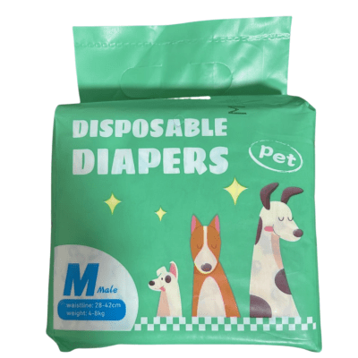 PAÑALES PARA PERRO (MACHO) - TALLA MEDIUM (12UND)