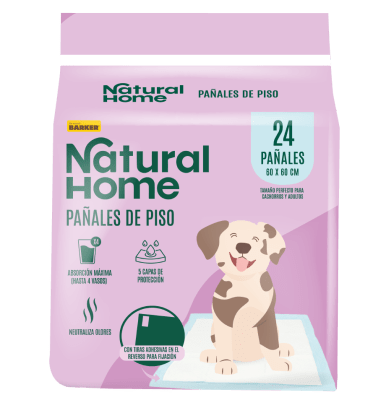 Pañales de Piso Natural Home Talla L (60x60cm) - 24 Unidades