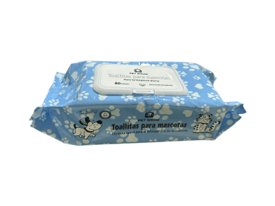 Toallitas húmedas para mascotas 80 piezas