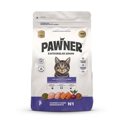 Pawner Cat Adulto Esterilizado Pollo y Salmón 1kg