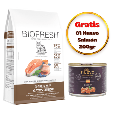 Biofresh Gato Senior Pescado Blanco 7.5kg - Promo Nuevo