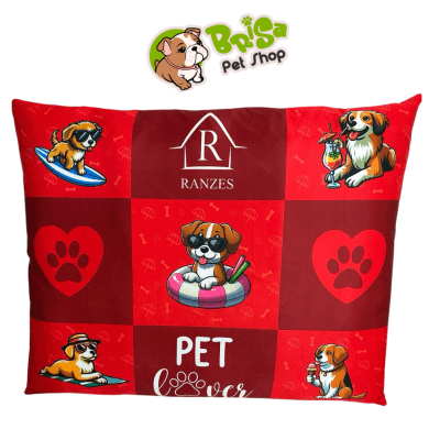 Colchoneta Ranzes Modelo Dakota Pet Lover - Talla L (Rojo)