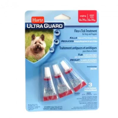HARTZ ULTRAGUARD DOG (3 unid) de 6kg a 14kg