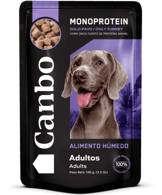 Canbo Pouch Dog Adulto Trocitos en salsa de Pavo 100gr