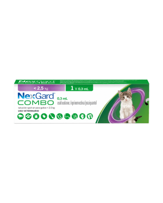 Nexgard Combo Pipeta para Gato hasta 2.5 Kg