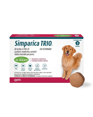 Simparica Trio 20 a 40kg x 1 tableta