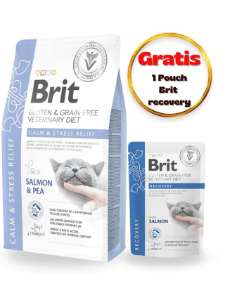 Brit GF Vet Diets Cat Calm & Stress Relief 2kg - Pack cuidado