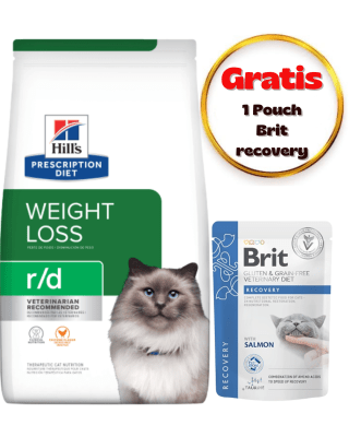 Hills PD Feline Weight Loss R/D Dry 1.8kg - Pack cuidado