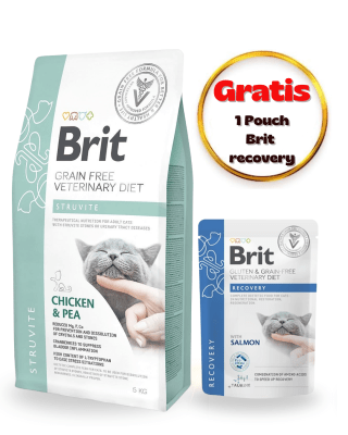 BRIT GF VET DIETS CAT STRUVITE 5kg - Pack Cuidado