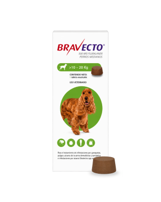 Bravecto 10 a 20 Kg (500 mg)