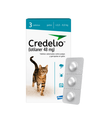 Credelio Gato De 2 A 8kg (48 Mg) x 3 Tabletas