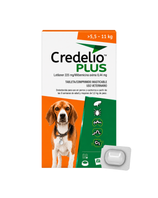 Credelio Plus Para Perros De 5.5 A 11kg (225 mg) x 1 Tableta