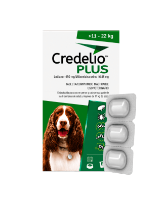 Credelio Plus 11kg -22kg (450 mg) x 3 Tabletas