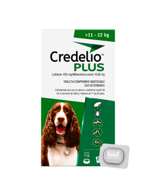 Credelio Plus Para Perros De 11 A 22kg (450 mg) X 1 Tableta