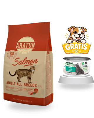 Araton Cat Adult All Breed Salmón 1.5kg - Promo Andeana