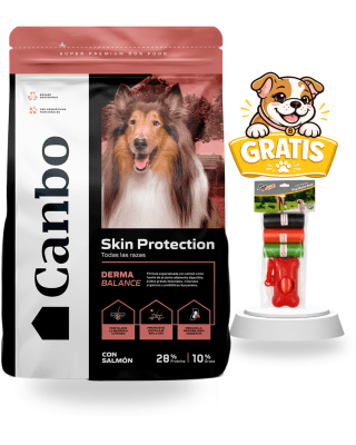 Canbo Adulto Skin Protection con Salmón Todas la Razas 15kg + Porta bolsas