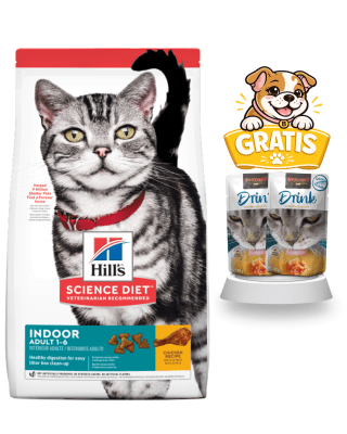 Hills SD Feline Indoor Adult 3.2kg + Drinks de salmón