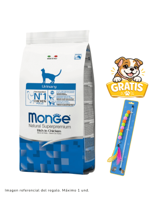 Monge Feline Urinary Chicken + 1 vara de juguete