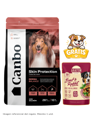 Canbo Adulto Skin Protection con Salmón - Todas la Razas 3kg + Puch Araton