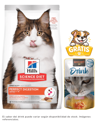 Hills SD Feline Adult Perfect Digestion 1.58kg + 1 drink gratis